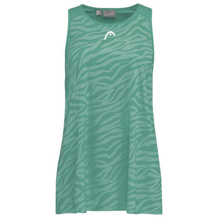 Женский теннисный топ Head Agility Tank Top W - nile green/print vision w