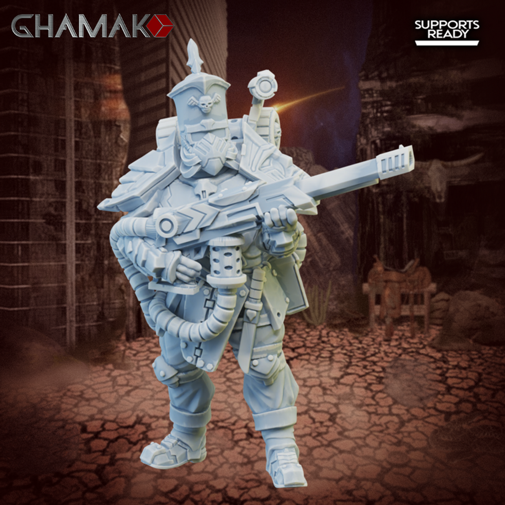 Astra Militarum Vostroyan Firstborn Востроянский гвардеец №8 миниатюра для dnd, днд, pathfinder, фентези, Настольная игра, НРИ, Варгейм, РПГ