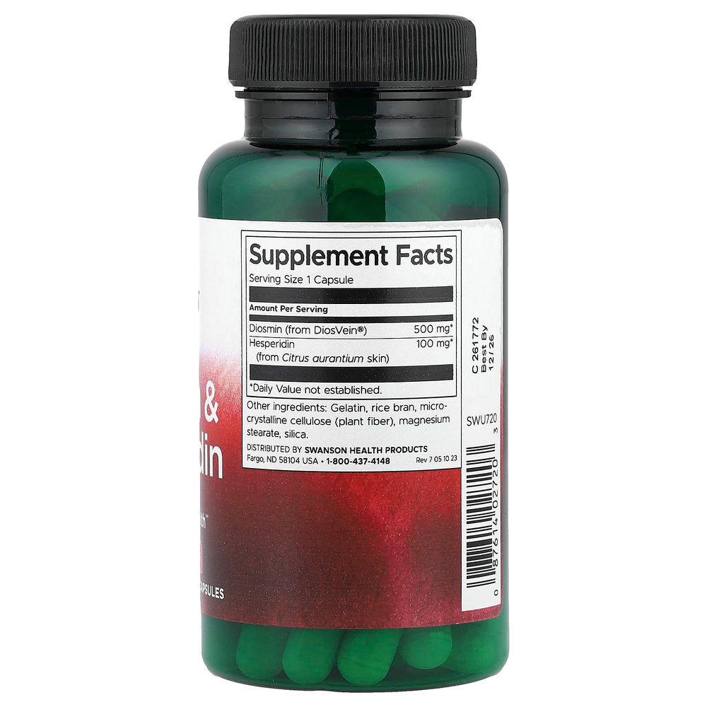 Swanson Vitamins, Диосмин и гесперидин, 60 капсул