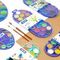 Sulu boya\Set of 12 watercolour tablets ø30mm