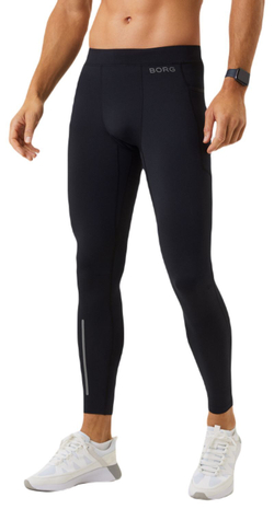 Мужские теннисные штаны Björn Borg Running Winter Tights - черный