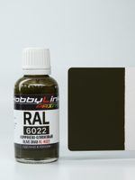 Краска лаковая HobbyLink RAL-6022 Коричнево-оливковый (Olive Drab) RL-6022
