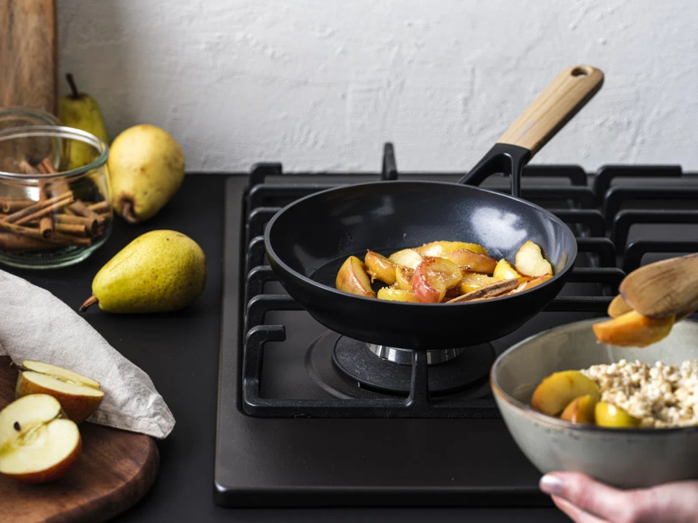 GreenPan Сковорода Eco Smartshape 28см светлое дерево CC006447-001