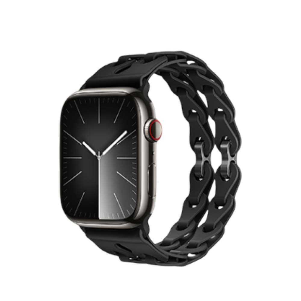 Сменный браслет силиконовый Hoco WA28 для Apple Watch 42-44-45-49мм черный