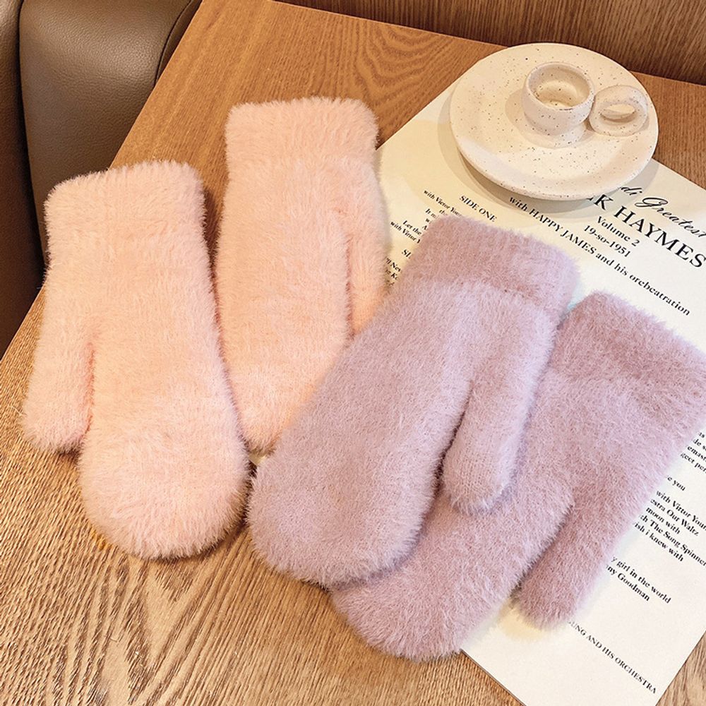 Теплые варежки "Soft New"