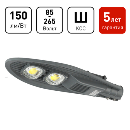 Светильник уличный светодиодный ЭРА SPP-5-100-5K-W 100Вт 5000К IP65 КСС Ш гарантия 5 лет
