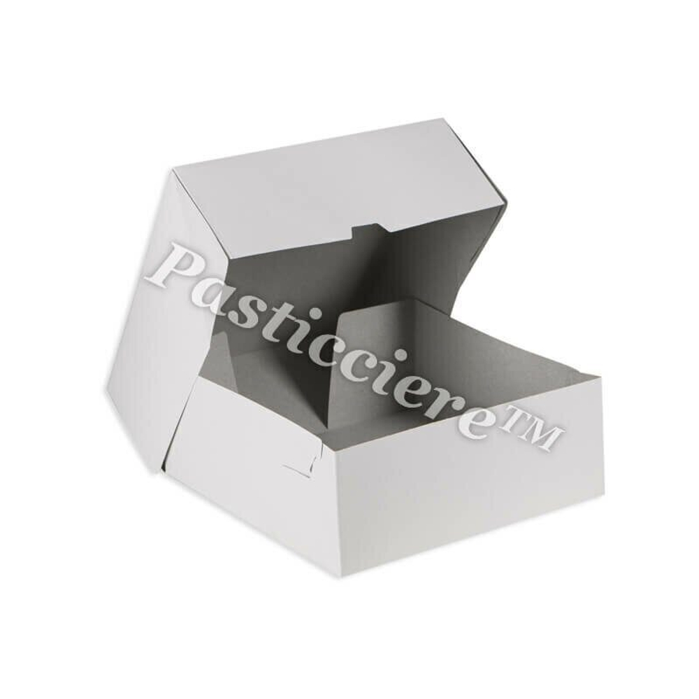 Pasticciere Короб для тортов 255*255*120 мм (белый), 50шт