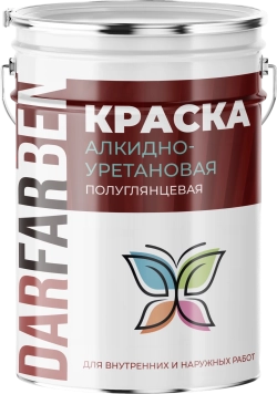 Алкидно-уретановкая краска полуглянцевая 10 кг