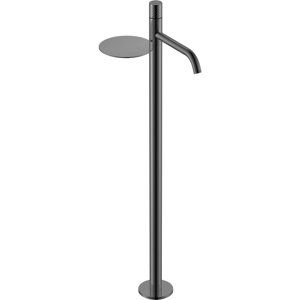 Напольный смеситель для раковины Boheme Stick 120-SGM Shine Gun Metall DIAMOND