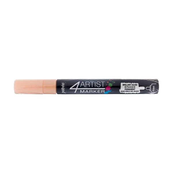 Маркер художественный 4Artist Marker на масляной основе 4 мм, перо круглое, 6 шт, 580165 слоновая кость, Pebeo