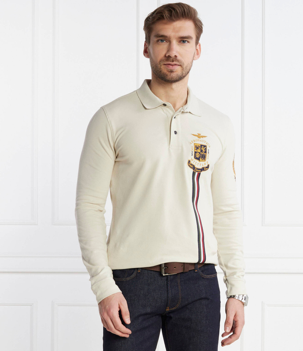 Поло Aeronautica Militare - бежевый(PO1744P191)