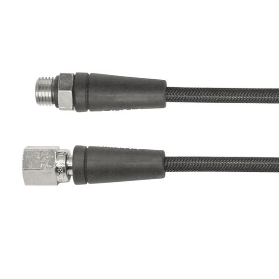 Шланг воздушный BTS высокого давления (HP), L56см, 7/16", Miflex, для манометра, черный