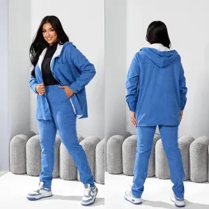 Костюм с мехом УК-5375 Фабрика Моды