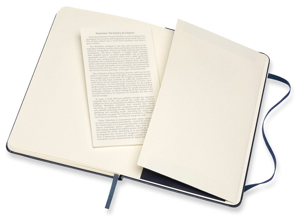 Блокнот Moleskine Classic Medium 115x180 мм 208 стр в линейку твердая обложка (QP050B20)