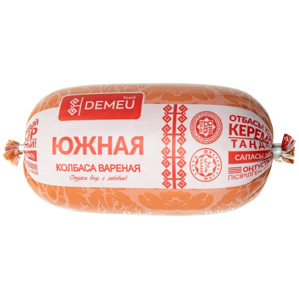 Колбаса Demeu Южная вареная Халал 1200 гр