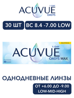 Однодневные мультифокальные контактные линзы Acuvue Oasys MAX 1-Day MULTIFOCAL (уп. 30 линз)