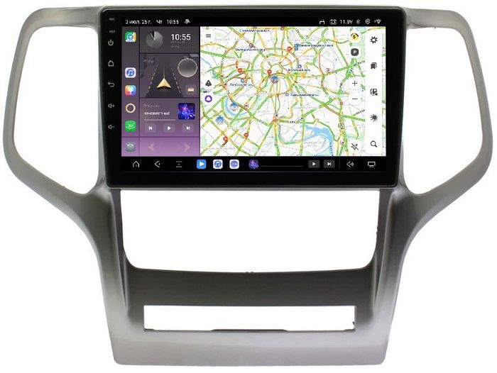 Магнитола для Jeep Grand Cherokee WK2 2010-2013 - Kuberg OL-9254 QLed, Android 13, Быстрейшая, CarPlay, SIM-слот