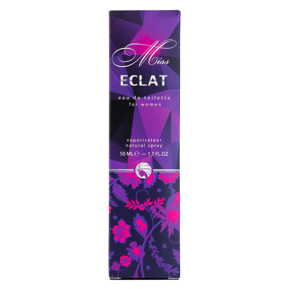edt miss eclat 50ml glass bottle in box