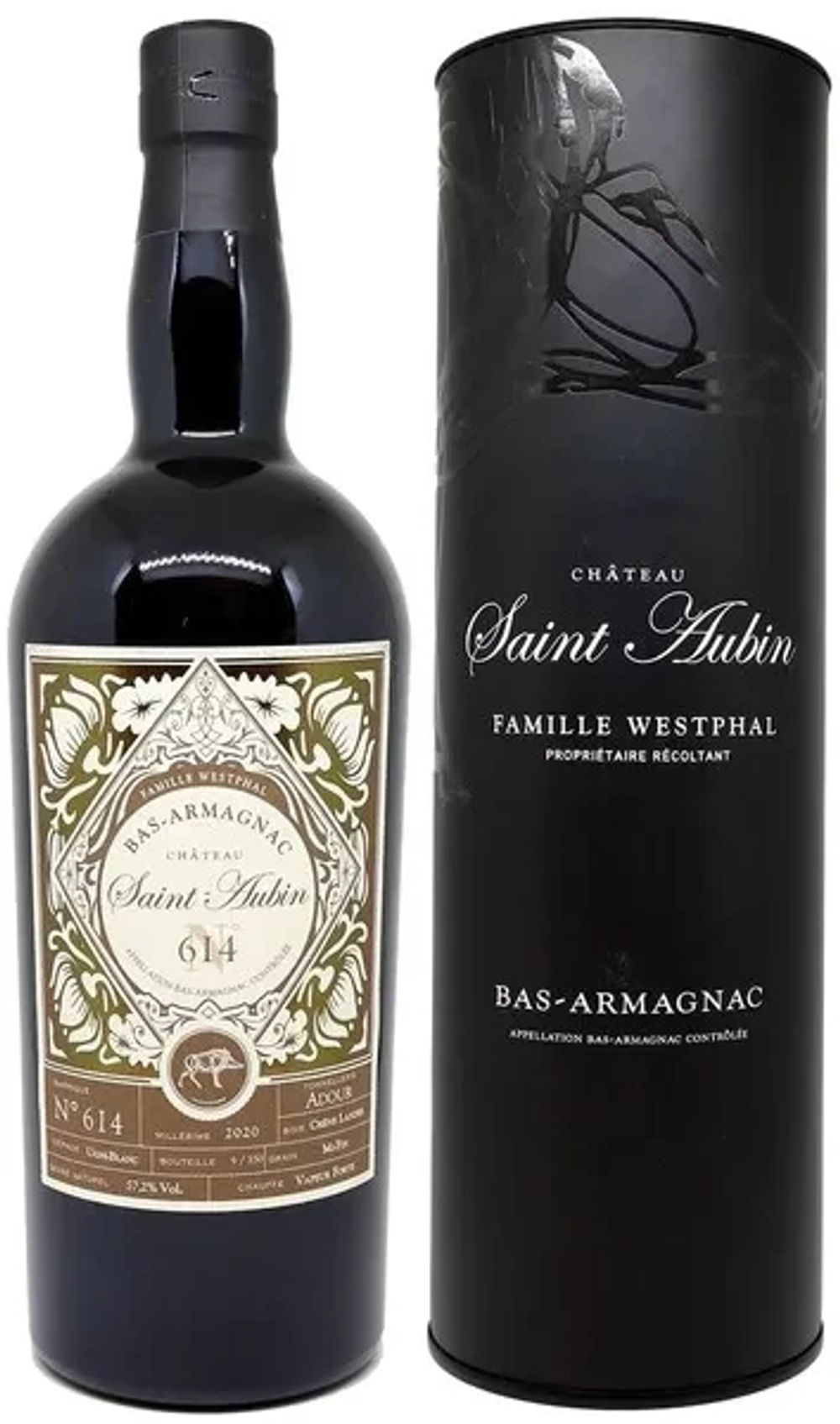 Арманьяк Saint-Aubin №614 Ugni Blanc 2020, 0.7 л.