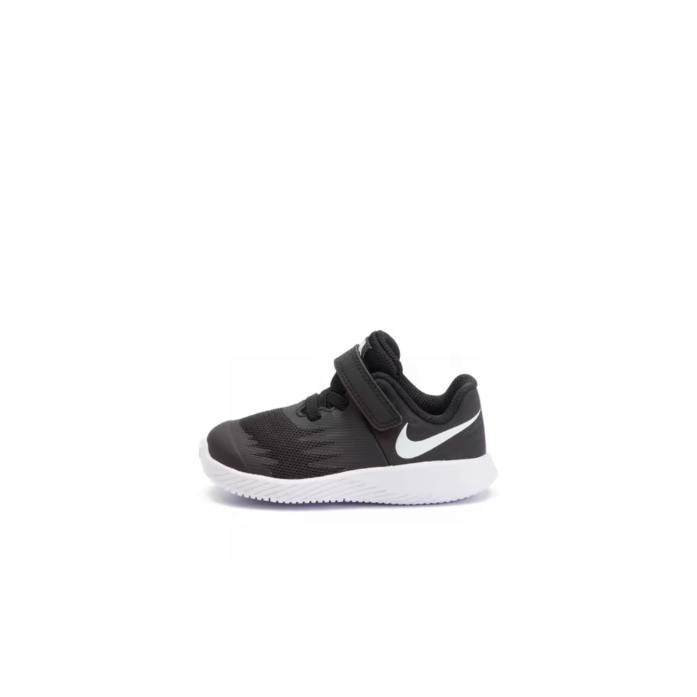 alt="Nike Star Runner 3 TDV Black White DA2778-003 детские кроссовки для малышей черно-белые вид сбоку на белом фоне"
