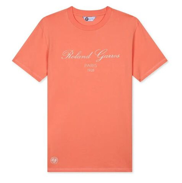 Мужская теннисная футболка Roland Garros Sporty Chic Tiago - коралловый