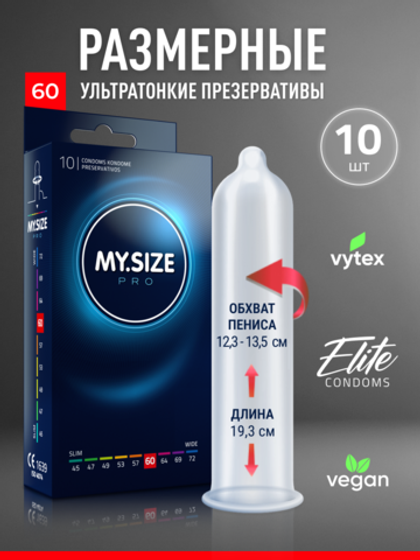 Презервативы MY.SIZE №10 Размер 60