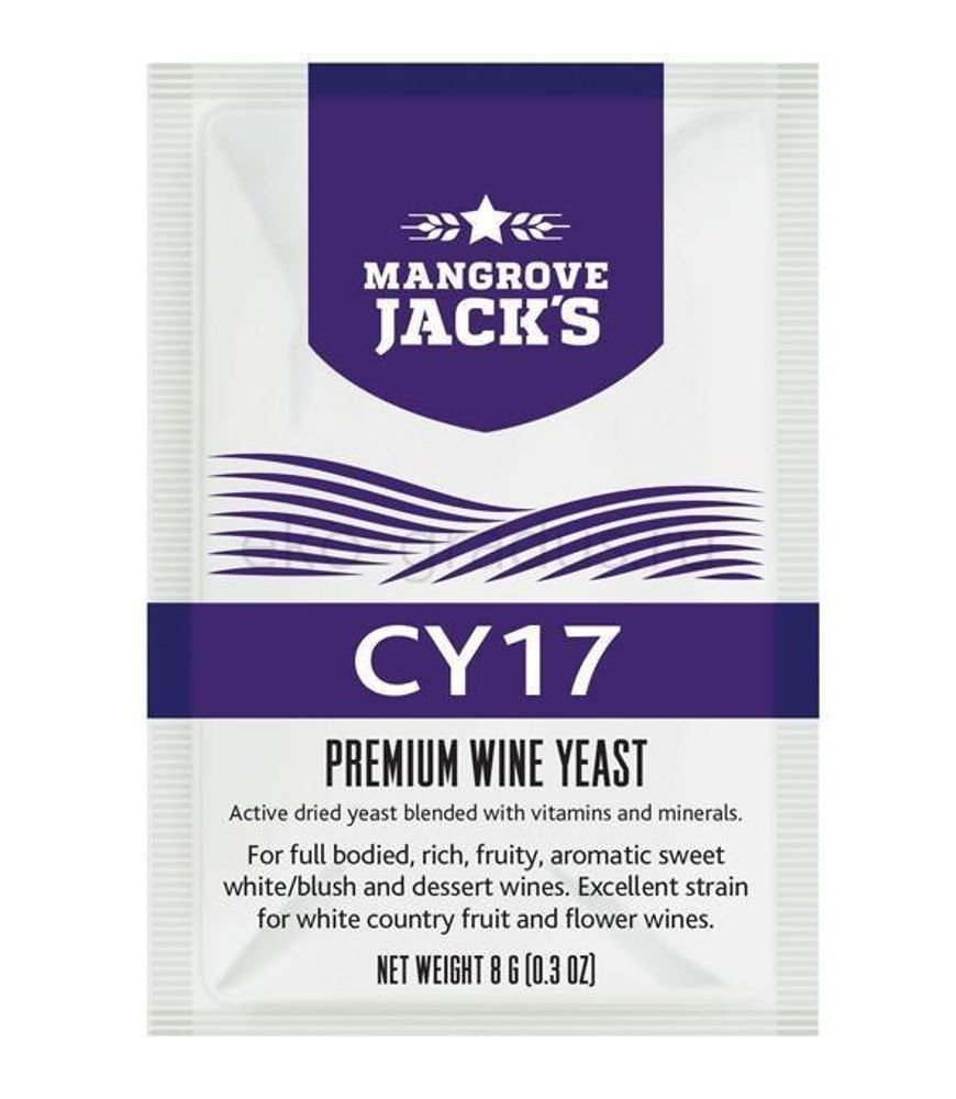 Дрожжи для сладких, десертных вин  Mangrove "CY17", 8 г