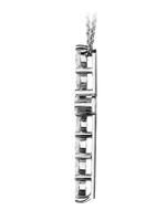 Колье-крест с бриллиантами массой 0.3 ct