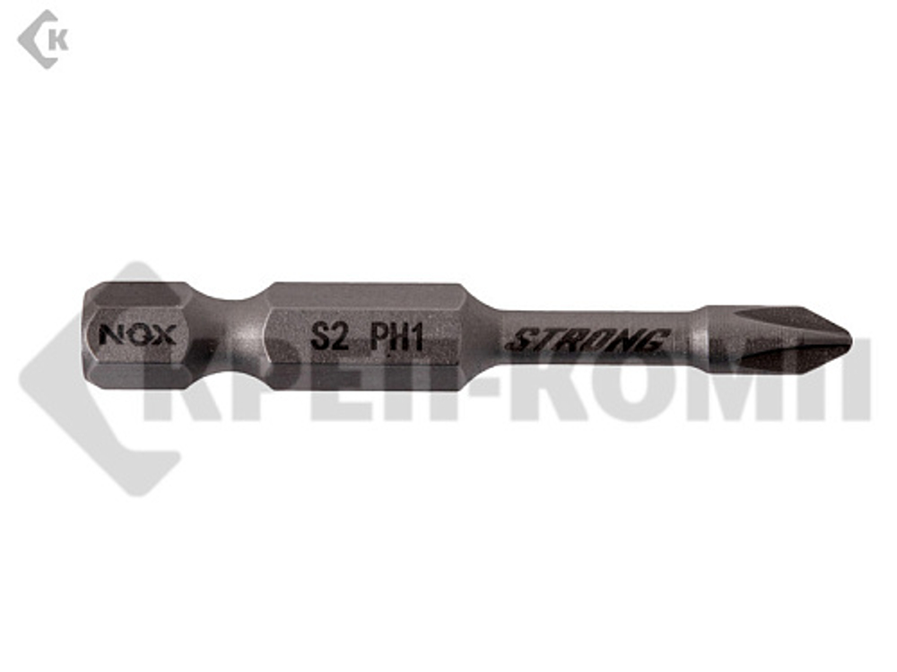 Бита Ph1- 50мм "Nox STRONG" E 6,3 torsion бокс (10 шт) Nox