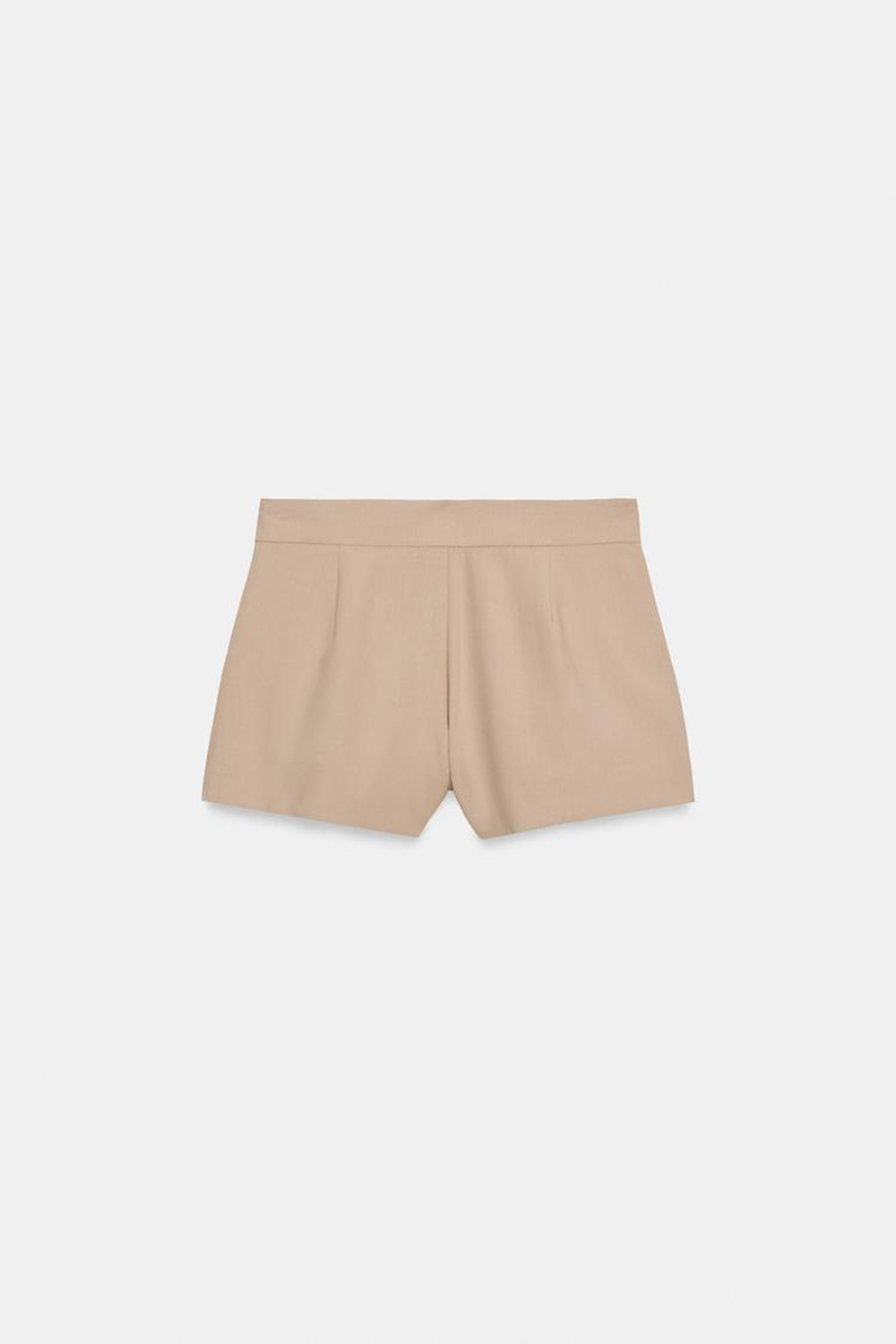 ZARA ШОРТЫ С ЗАЩИПАМИ, РЫЖЕВАТО-КОРИЧНЕВЫЙ