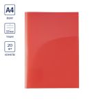 Папка-уголок (2 кармана) A4 180 мкм, 20 шт, красный new EC21230004, Expert Complete