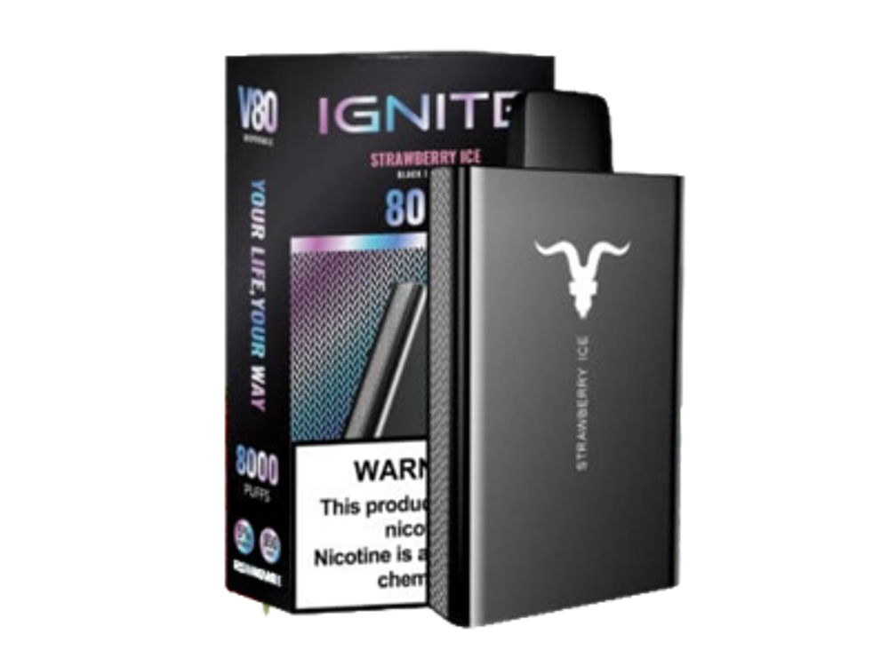 Ignite 8000 Strawberry ice - клубника-лёд купить в Москве с доставкой по России