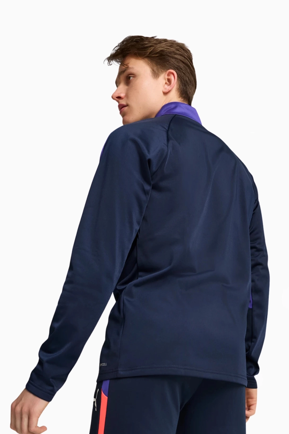 Кофта Puma IndividualLIGA Top 1/4 Zip - темно-синий