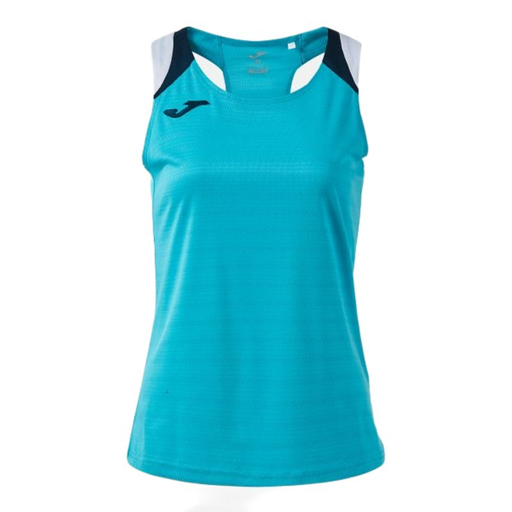 Топ теннисный Joma Terra Tank - turquoise/dark navy