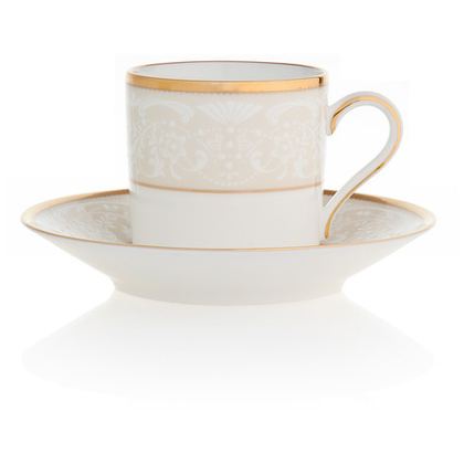 Чашка кофейная с блюдцем Noritake Белый дворец 90мл