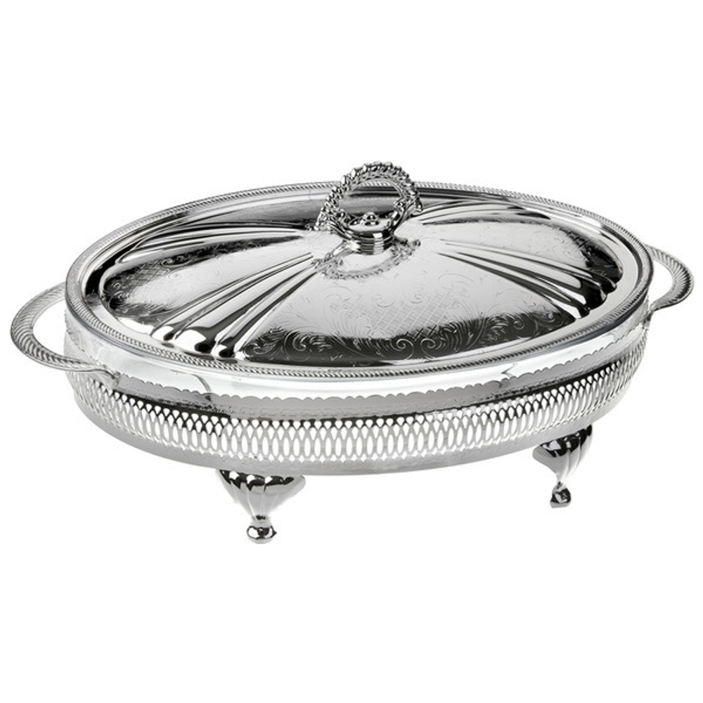 Мармит овальный с крышкой 33см Queen Anne