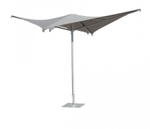 Зонт-парусник 2.9х2.9 м Scolaro Vela Titanium, титан, серо-коричневый