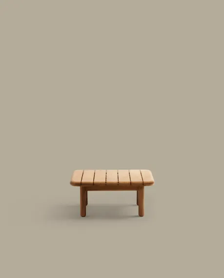 Журнальный столик Turqueta из массива тика, 70x70 см