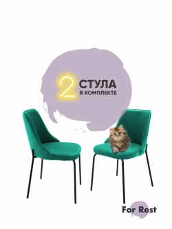 Стул "Флорес" 2 шт. Антивандальная ткань, Дизайнерские ножки