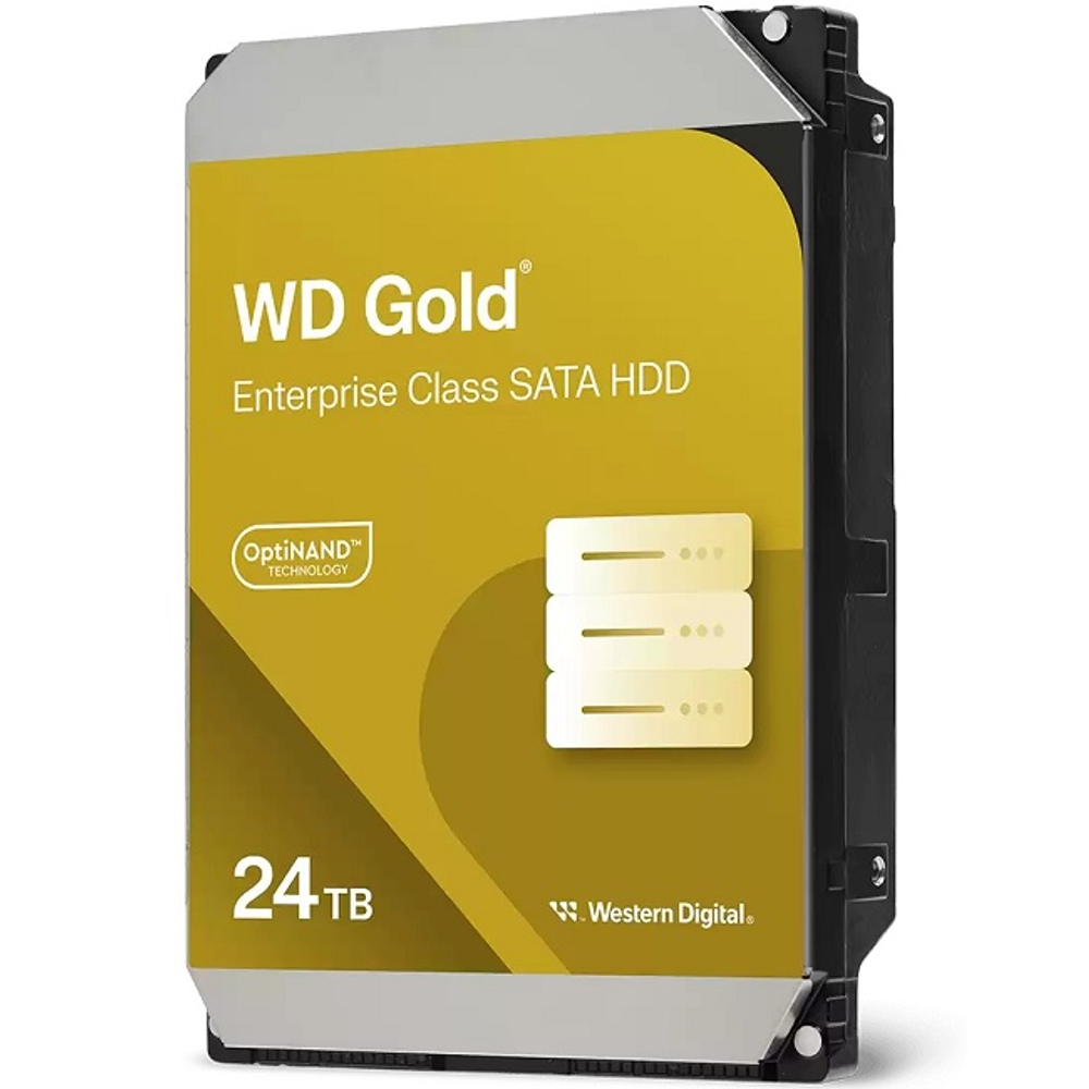 Жесткий диск HDD 24Tb Western Digital SATA-III, 512Mb, 7200rpm, WD Gold (WD242KRYZ)