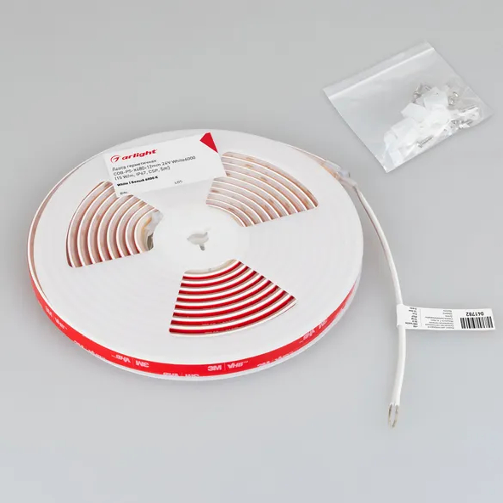 Светодиодная лента герметичная COB-PS-X480-12mm 24V White6000 (15 W/m, IP67, CSP, 5m) (Arlight, -) 041782