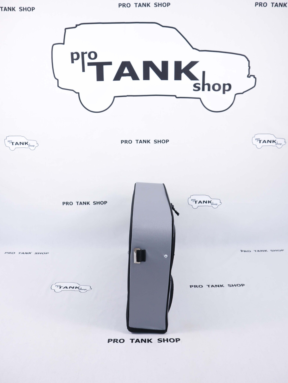 Сумка-органайзер Malex Pro на ПРАВОЕ окно багажника TANK 300 1шт. (серая/черный кант/сетчатый карман)