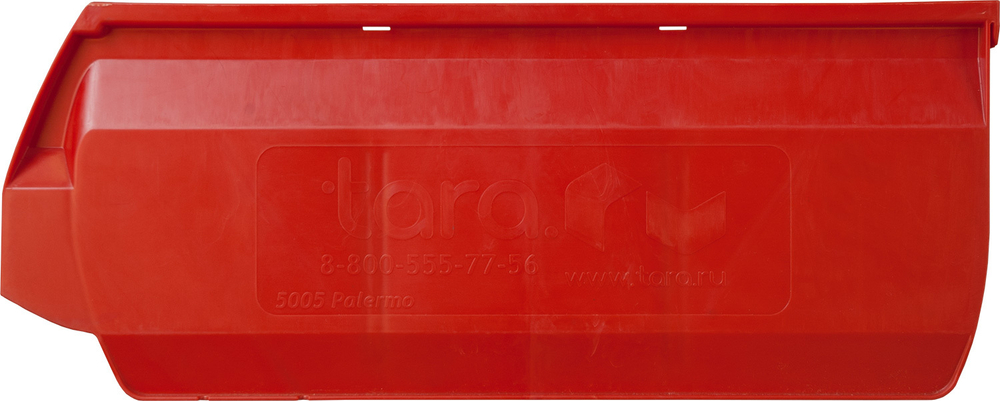Ящик сплошной 500×310×200 мм, объем 31 л., арт.: 5005, красный, код: 10042