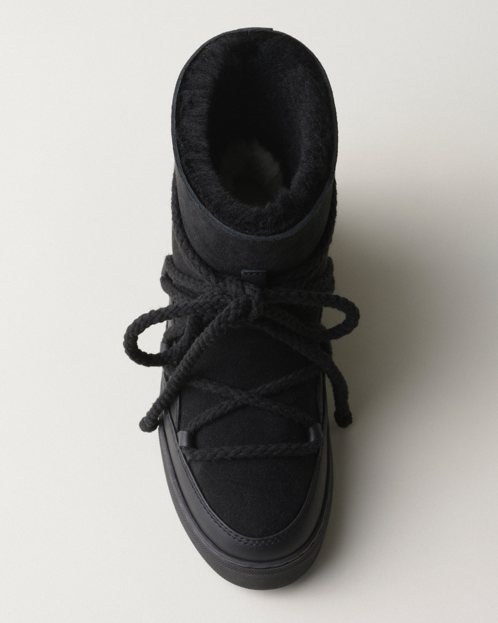 Высокие комбинированные кеды INUIKII Sneaker Classic Black на меху