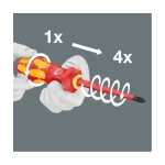 Набор диэлектрических отвёрток Kraftform Kompakt Turbo i 1 WERA 05006640001