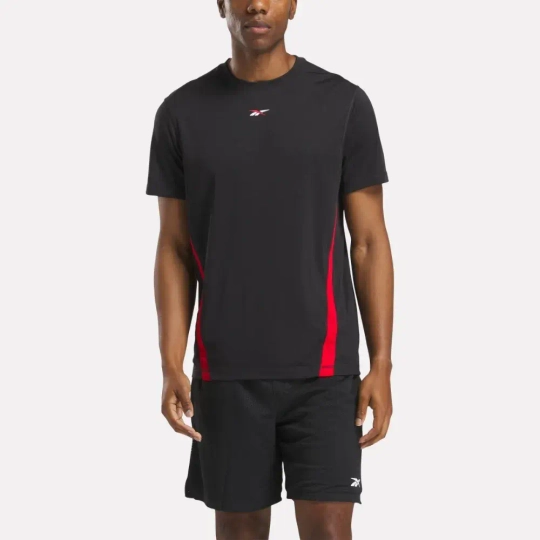 Футболка мужская IDENTITY TRAINING ENERGY TECH MEN'S T-SHIRT (Черно-Красная)