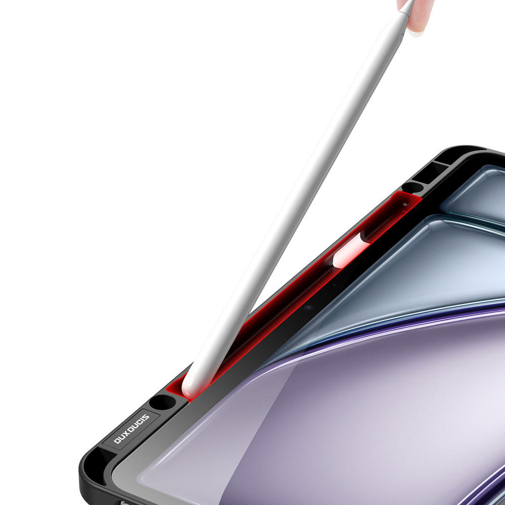 Чехол книжка от Dux Ducis для iPad Air 13 (2024-) и iPad Pro 12.9 (2020-2022), серия Magi Series Case, с держателем Pencil и функцией автоматического перехода в спящий режим