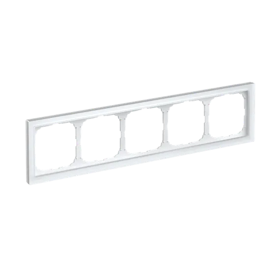 Рамка стеклянная на 5 постов Systeme Electric ArtGallery Pure Белый GAL330105