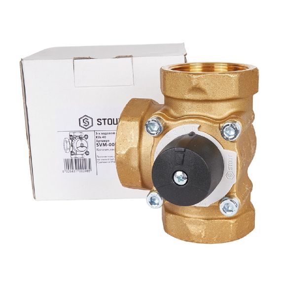 Клапан смесительный 3-х ходовой STOUT ВР 2" KVs 40 32741