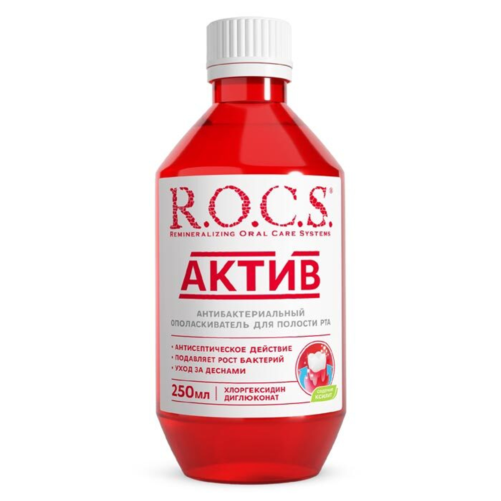 Ополаскиватель для рта ROCS Активный кальций 250 мл